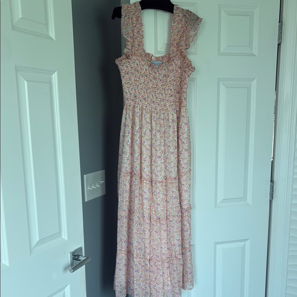 Floral Pink Maxi Dress hill house home